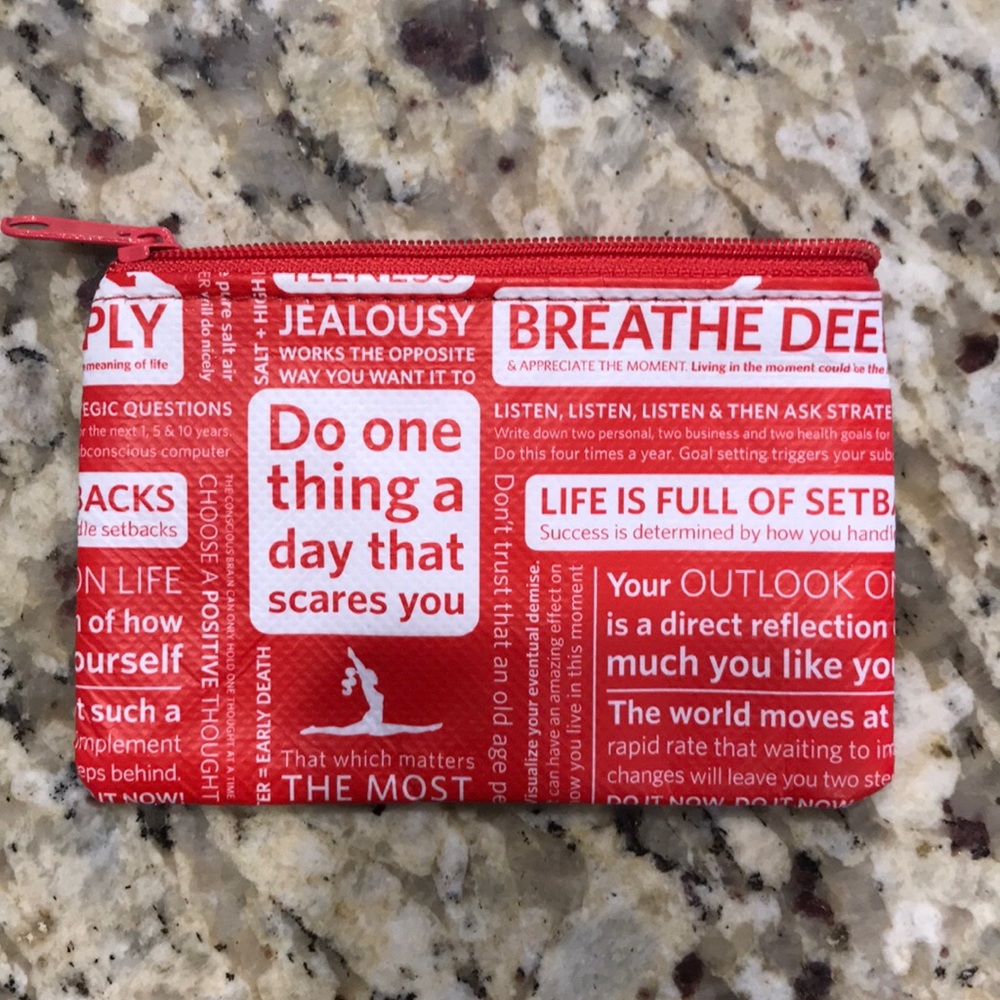 Lululemon zippered card pouch